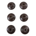 thumbnail image 4 of Set Of 6 Western Rustic Faux Tooled Leather Green Borders Cabinet Door Knobs, 4 of 4