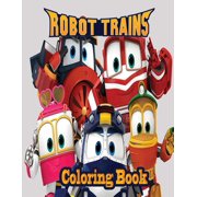 Robot Trains Coloring book (Paperback)