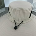 thumbnail image 4 of SkyAuks UV Sun Hats for Men with Hat Clip, Unisex Wide Brim Bucket Hats for Men, Brown, 4 of 9