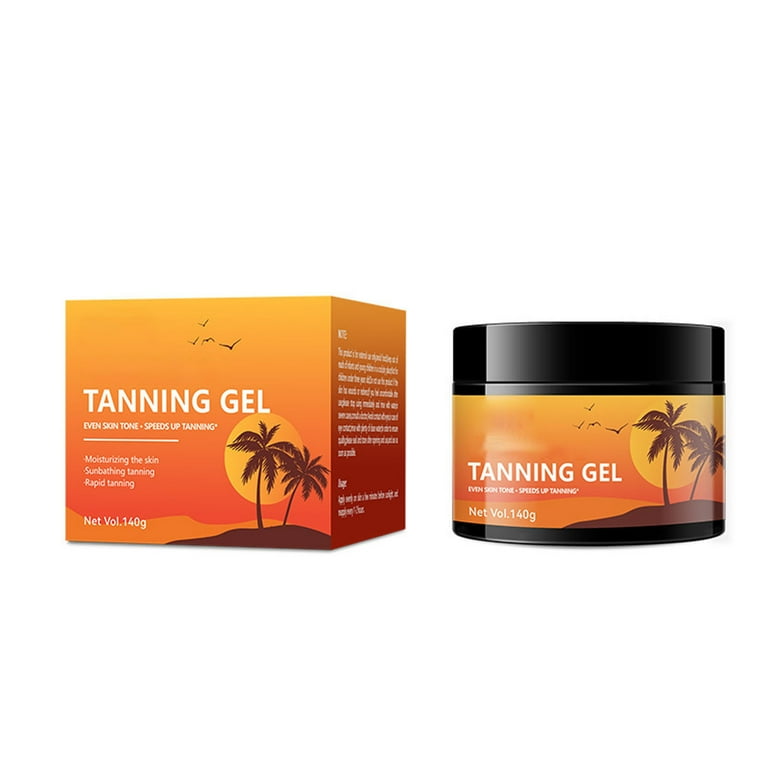 Glow Intensive Tanning Shimmer Gel - 2025 New Tanning Gel, Natural Intense Tanning Gel for Body, Darker Tan with Less Time in the Sun, for All Skin Tones 140g