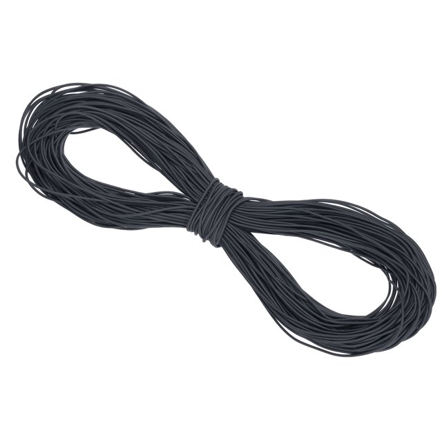 Uxcell Elastic Cord Heavy Stretch String Rope for Crafting DIY Sewing Hook Straps Camping Tie Down Strap Dark Grey 2mm x 100m