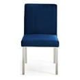 thumbnail image 6 of Meridian Furniture Opal 20"H Velvet Dining Chair in Gray (Set of 2), 6 of 11
