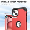 thumbnail image 3 of JTCASES for iPhone 14 Plus Case, Drop Resistant Corners, Wireless Charging, Heavy Duty Shockproof Hybrid Hard PC Bumper, Camera Protection, Skin-feel Anti-scratch Tough Phone Cover, Red, 3 of 9