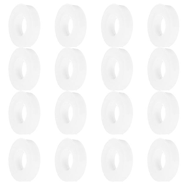 BESTYASH Rond Blanc 20 Pcs Coussinets en Plastique pour Tambour à Caisse pour Performance Extérieure par des Musiciens