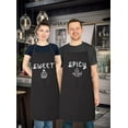 thumbnail image 3 of Matching His and Hers Apron Set - Sweet cupcake and Spicy Pepper - Set of 2, Matching Couples, Cooking Apron, Kitchen, BBQ, House Warming, wedding., 3 of 3