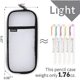 thumbnail image 4 of Grid pencil case with zipper transparent makeup bag cosmetic bag multifunctional travel school teenage girls transparent stationery bag, 4 of 5
