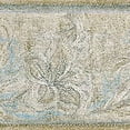 thumbnail image 1 of Concord Wallcoverings Wallpaper Border Floral Pattern Pastel Flowers Leaves and Curls Ideal for Living Room Bedroom, Beige Gold Grey, 5.25 in x 15 Ft 65121, 1 of 4