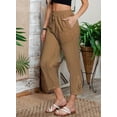 thumbnail image 5 of ZANKLEY Womens Casual Lightweight Drawstring Elastic Waist Pants with Pockets, S-XXL, 5 of 14