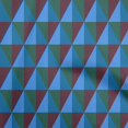 thumbnail image 1 of oneOone Cotton Silk Royal Blue Fabric Geometric Sewing Material Print Fabric By The Yard 42 Inch Wide, 1 of 4
