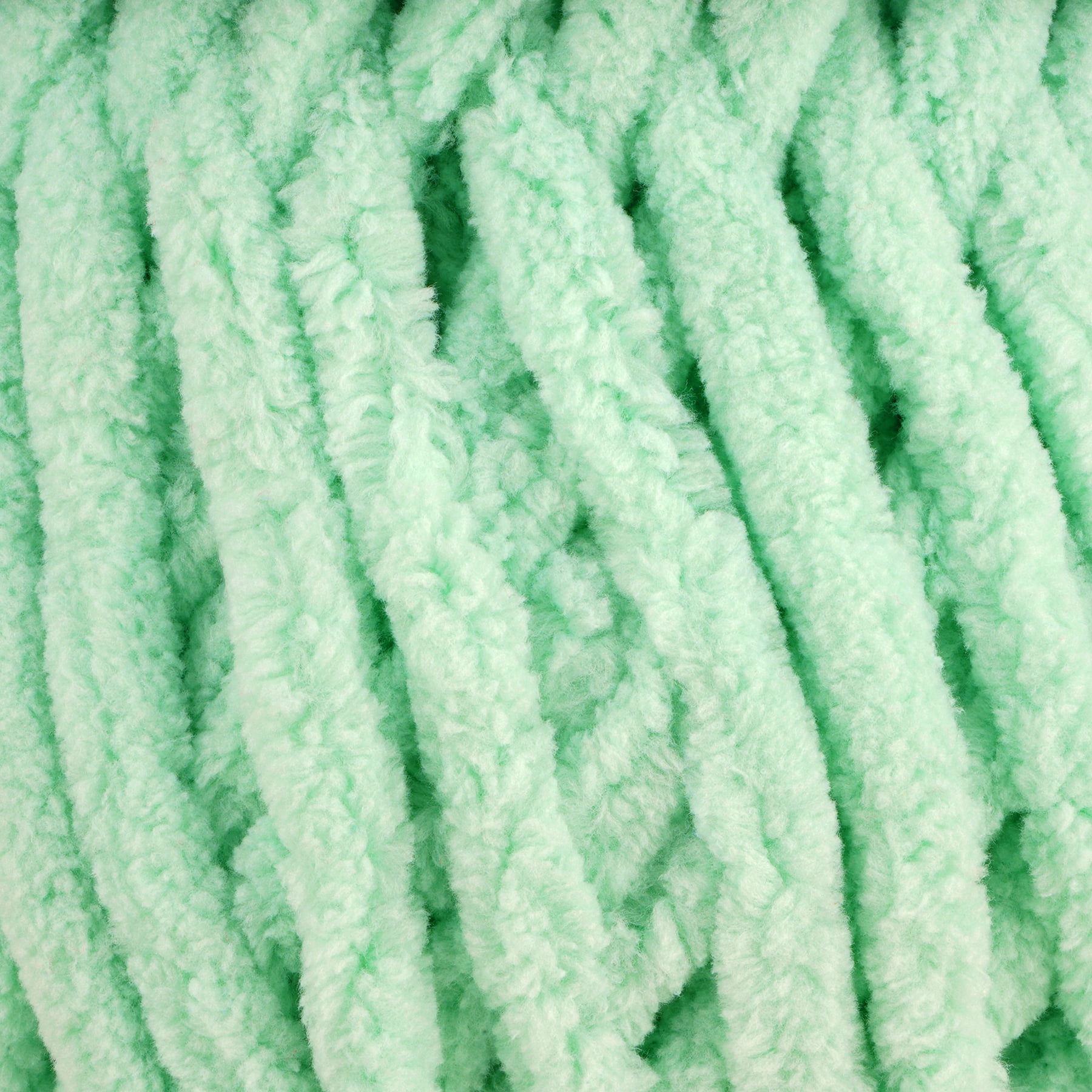 (3 pack) Cuddly Chenille Eco Yarn by Loops & Threads - Yarn for Knitting - Crochet - Weaving - and Arts & Crafts - Green - Polyester - 10.5 oz