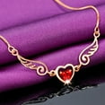 thumbnail image 2 of HHBEAUTY Angel Wings Heart Pendants Necklace for Women Dainty Zircon Chain, Necklace Jewelry for Her Friend Wife Mom Anniversary Wedding Birthday Valentines Mother's Day Gifts, 2 of 9
