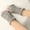 Gray, variant on Knitted Arm Warmers Fingerless Gloves for Women Fall Winter Fleece Lined Solid Color Trendy Thermal Knit Mitten Arm Sleeve with Thumb Hole Beige One Size