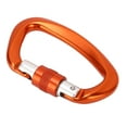 thumbnail image 2 of D Mosquetón Clip Aleación de Aluminio Auto Lock Heavy Duty D Ring Caribeener para Escalada Camping Naranja YUNYI BRAND  Deportes, 2 of 8