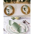 thumbnail image 3 of Cloth Napkins Sage Green White Ombre Texture Washable Soft Kitchen Dinner Napkin Set of 6,Minimalist Color Art Reusable Cocktail Napkins for Wedding Holiday Party Event,20x20In, 3 of 7