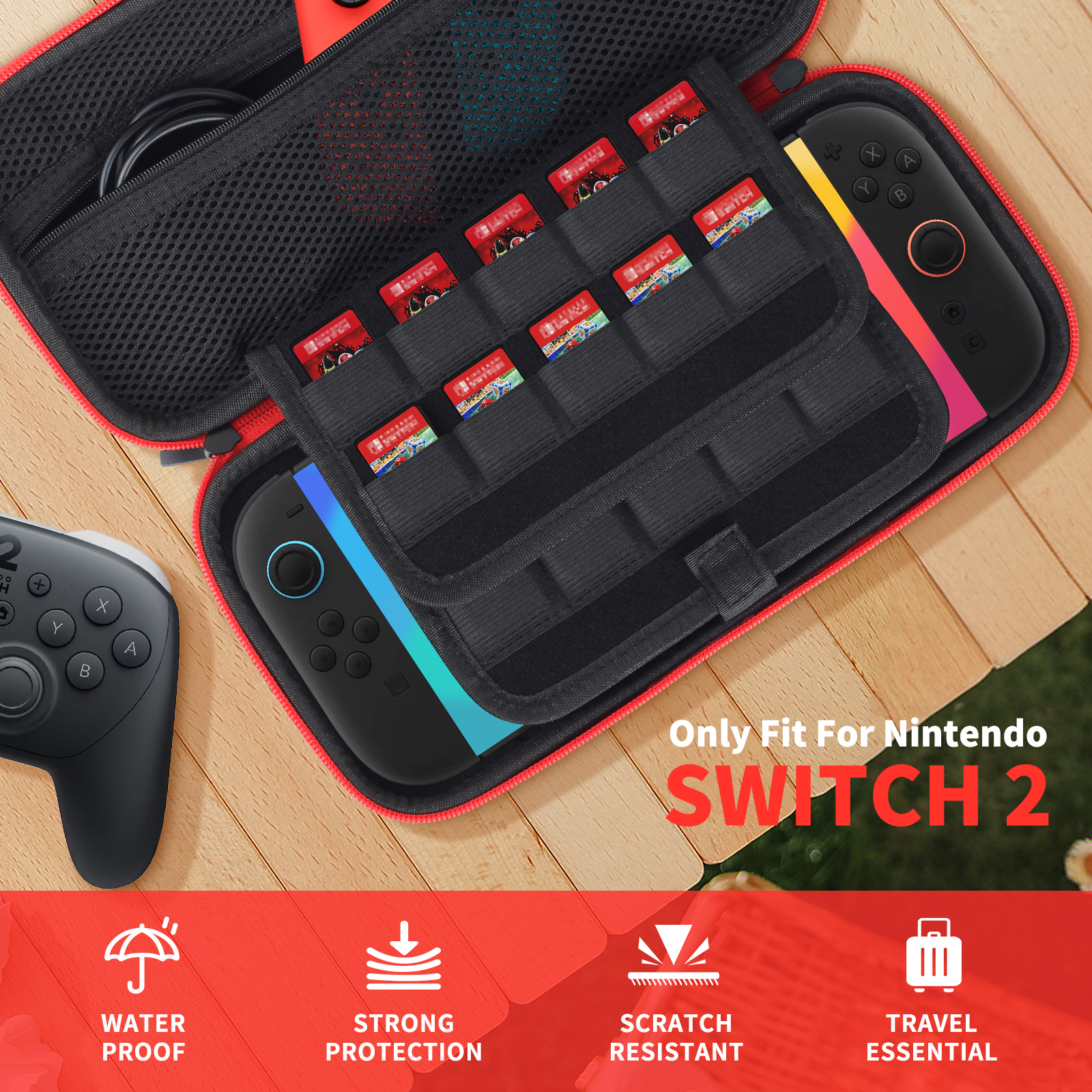 PHANCIR Nintendo Switch 2 Carrying Case with Handle photo 3