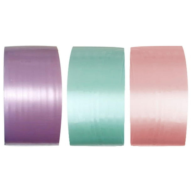 3 piezas de cinta adhesiva de bola interesante, cintas de papelería, cinta adhesiva de bola rodante Verde Violeta Rosa