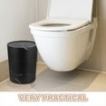 thumbnail image 3 of Hytrove 1Pcs Desktop Garbage Can Black Plastic For Home Office And Bathroom, 3 of 8