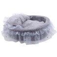 thumbnail image 5 of Princess Cats Bed Kitten Sleeping Bed Plush Fabric Slip Resistant Bottom Durable Princess Dog Bed Washable with Cushion M, 5 of 7