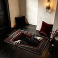 thumbnail image 5 of Zynviq Halloween Area Rugs Ghost Hand 15.7" X 23.6" Throw Rug Polyester Black Rectangular Washable Small Rug for Kitchen, 5 of 6