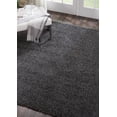 thumbnail image 6 of Nourison Malibu Shag Solid Shag Dark Grey 6'7" x SQUARE Area Rug, (7' Square), 6 of 8