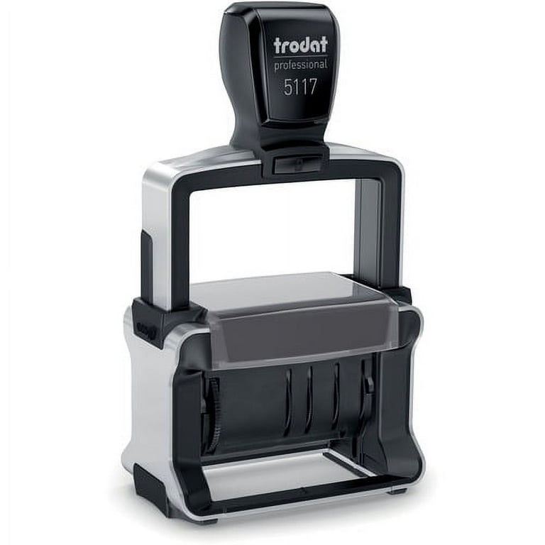 Professional 12-Message Date Stamp, Self-Inking, 2.25 x 0.38, Black Professional 12-Message Date Stamp, Self-Inking, 2.25 x 0.38, Black