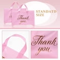thumbnail image 3 of Bolsa de compras Outus Thank You, 10 x 12 pulgadas, 60 g, LDPE rosa/dorado (120), 3 of 7