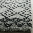 thumbnail image 3 of SAFAVIEH Casablanca Ryder Southwestern Shag Area Rug, Grey/Charcoal, 4' x 6', 3 of 7