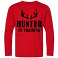 thumbnail image 3 of Inktastic Hunter in Training Long Sleeve Youth T-Shirt, 3 of 5