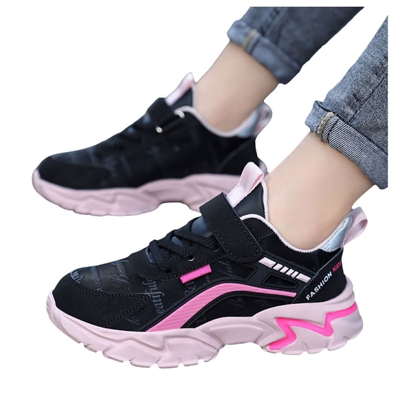 Toddle Kids Wide Toe Box Walking Shoes Arch Support Orthotic Slip on Breathable Wide Width Tennis Sneakers for All Day Wear Hot Pink Size 12.5 Little Kid