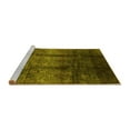 thumbnail image 2 of Ahgly Company Machine Washable Indoor Rectangle Oriental Yellow Industrial Area Rugs, 7' x 9', 2 of 4
