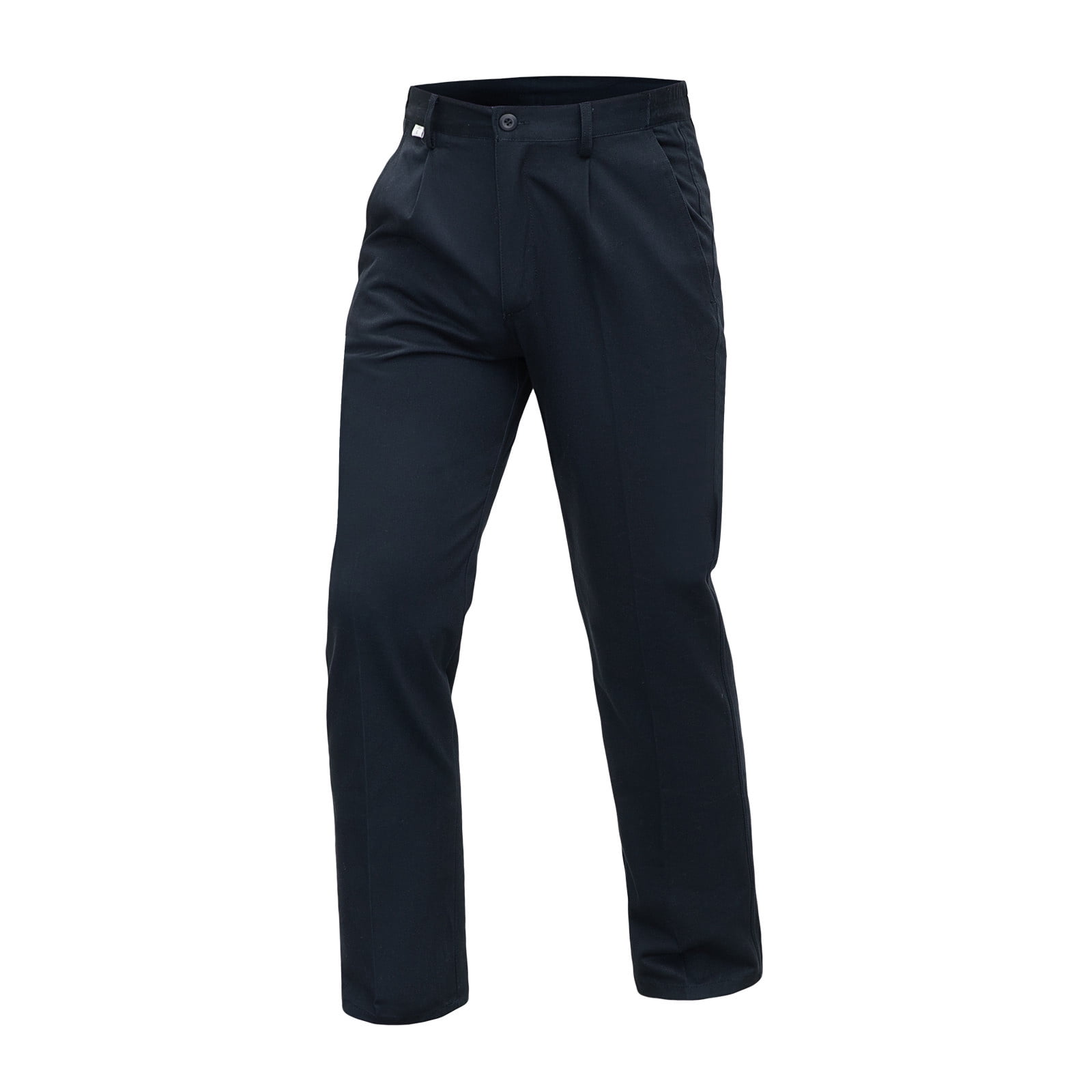 kosheko Men's Outdoor Straight Leg Pants, Front Slant Pockets with Slim Fit, Lightweight Fabric for trail walking hiking Blue S