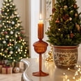 thumbnail image 4 of Glass Pinecone Candle Holder Decorative Candle Stand for Christmas Fall Thanksgiving Table Centerpiece Mantel Fireplace Dining Room Home Decor, 4 of 6