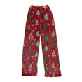 thumbnail image 6 of Women's Casual Fashion Christmas Pajama Pants, Long Sleepwear Trousers for Sports and Home Use, Comfortable and Soft Material for Nightwear and Lounging,Vermilion,3XL, 6 of 6