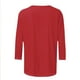 thumbnail image 4 of Xuyuer Ladies' Easter Print Round Neck Three Quarter Sleeve 3/4 Sleeve T-shirt Loose Tops Casual Loose Fit Crewneck T Shirts Tunic Tops, 4 of 5