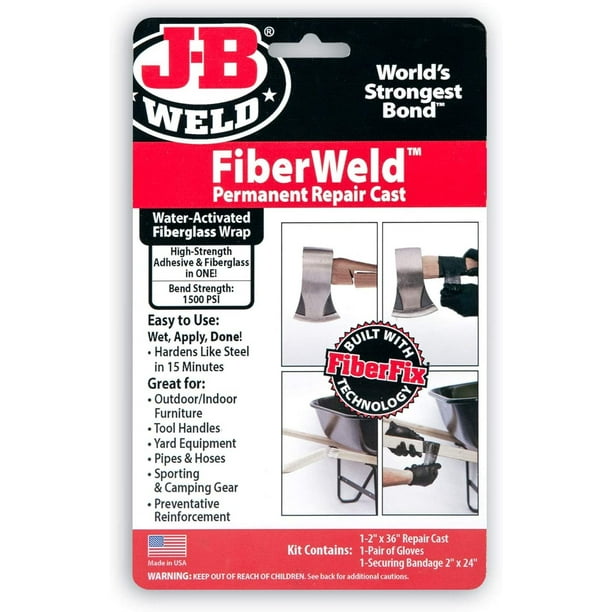 FiberWeld Permanent Repair Cast 2x36 Inch High Strength Adhesive