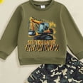 thumbnail image 4 of Toddler Baby Boy Fall Clothes Long Sleeve Pullover Sweatshirt Tops Joggers Pants Set Fall Winter Outfits,Cozy 6-12 Months 12-24 Months 2T 3T 4T 5T 6T 7T 8T 9T Children 3-4 Years, 4 of 4