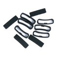thumbnail image 3 of 10 Piezas Anillos De Cierre De Goma Bandas De Reloj De Silicona De Negro 1 Hugo Sujeción de la correa del reloj, 3 of 10