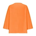 thumbnail image 5 of Fnooota Cardigans for Women, Lightweight V Neck Long Sleeve Spring and Fall Outwear Orange Size XL, 5 of 5