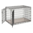 thumbnail image 3 of MidWest Homes for Pets QuietTime Reversible Dog Crate Pan Cover, 48 inch, Fleece, Mushroom Diamond, 3 of 8