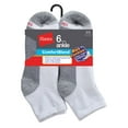thumbnail image 1 of Hanes Chaussettes de Cheville Confortblend Lot de 6 Max Coussin, 612, Blanc, 1 of 2