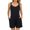 Black, variant on Women's Sleeveless V Neck Adjustable Strap Romper with Pockets Casual Summer