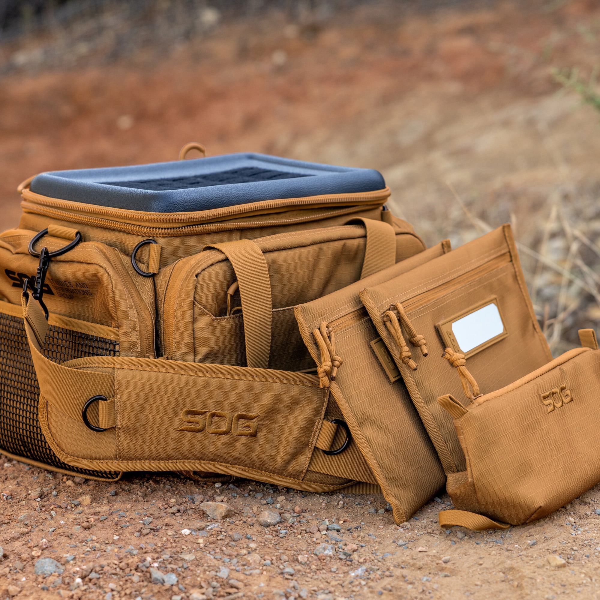 SOG Gold Range Bag, Soft Case Ammunition Case and Holder for Shooting Enthusiasts, Polyester