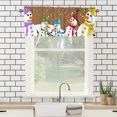 thumbnail image 3 of Christmas Snowman Valance Curtain Winter Farmhouse Snowman Xmas Snowy Short Window Treatment Curtains Light Filtering Kitchen Valance 54x18inch(1Pcs), 3 of 5