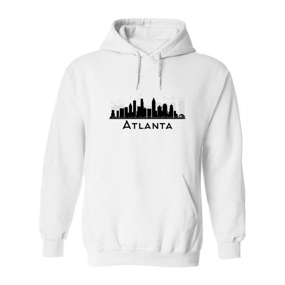 Atlanta Black Buildings Sketch Hoodie Women -Image by Shutterstock, Female Large