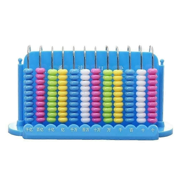 Plastic Arithmetic Abacus Calculating Chinese Abacus 12-row Abacus Toy for Kids