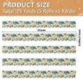 thumbnail image 3 of 5 Rolls Christmas Ribbon 1.5 inch Wide Decorative Ribbon for Gift Wrapping and Holiday Decorations Colorful Turtles and Birds Pattern, 3 of 7