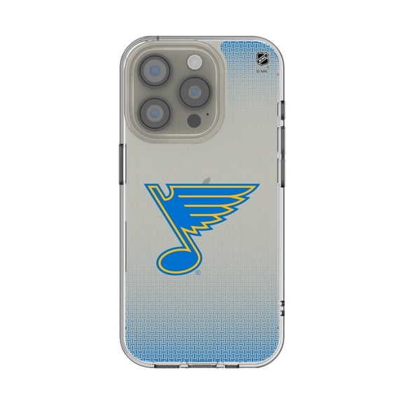St. Louis Blues Linen Logo iPhone Clear Case