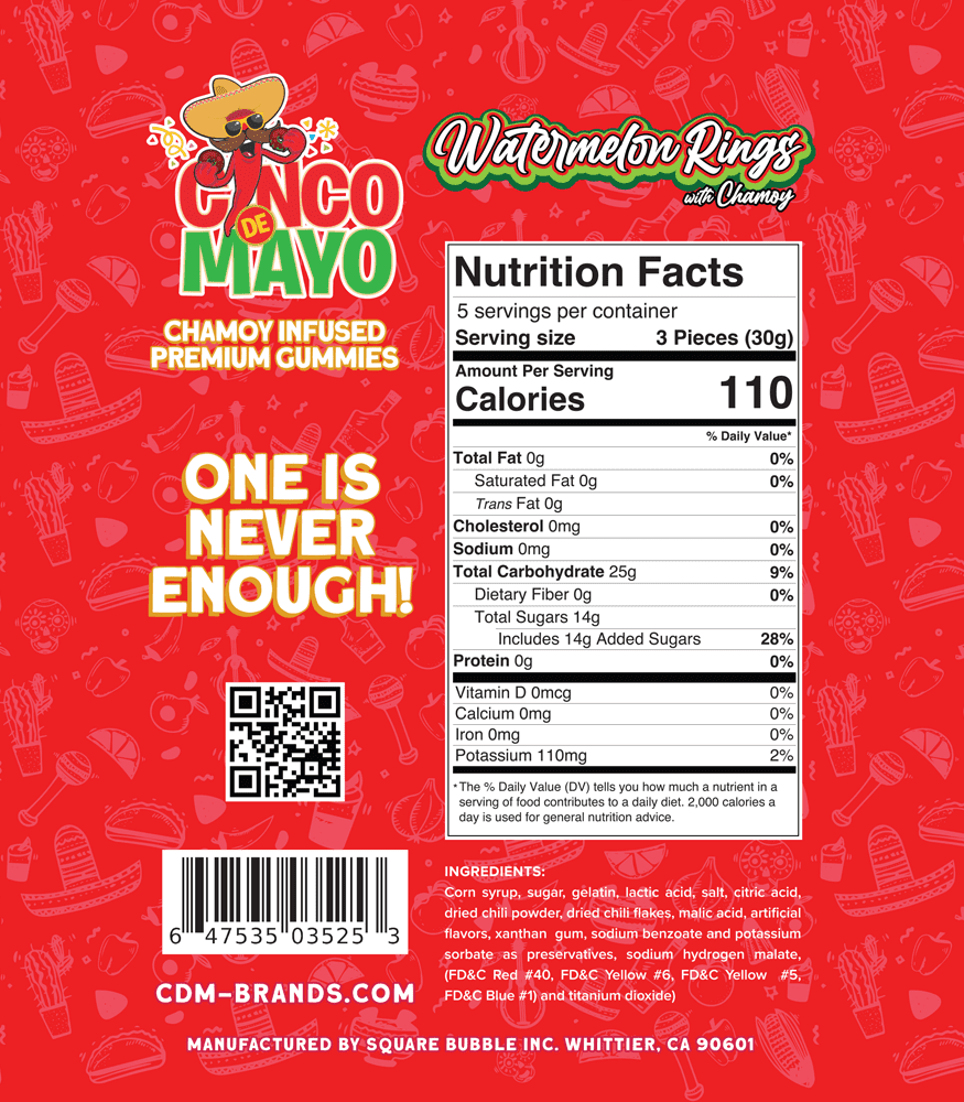 Chamoy Gummy Candy 4 Pack