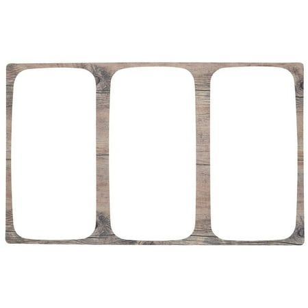Hubert 1/3 Size Driftwood Melamine Cold Tile - 21"L x 12 3/4"W