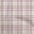 thumbnail image 1 of oneOone Cotton Poplin Brown Fabric Check Sewing Fabric By The Yard Printed Diy Clothing Sewing Supplies 42 Inch Wide, 1 of 4